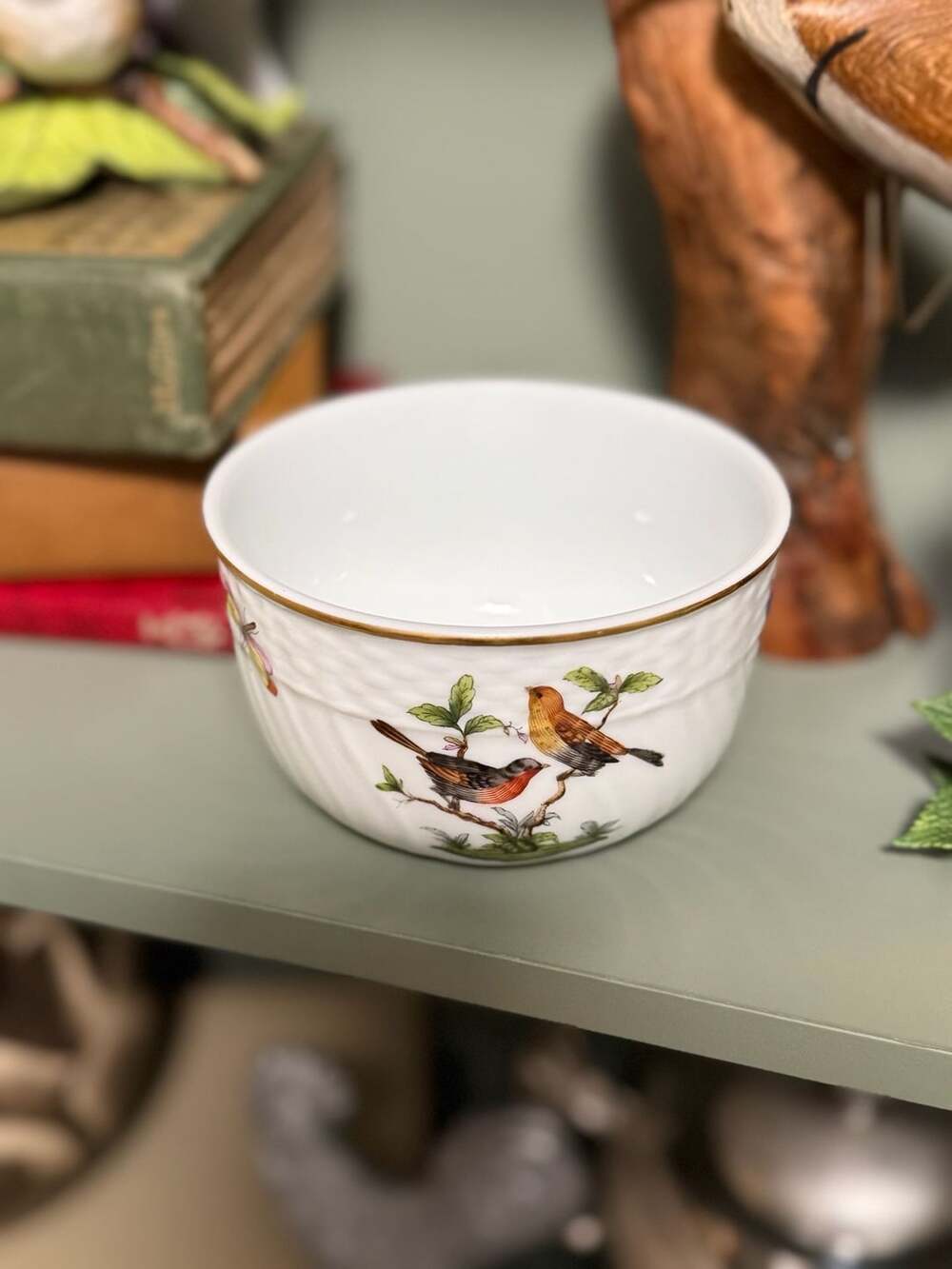 Herend Rothschild Bird Small Bowl Handpainted
